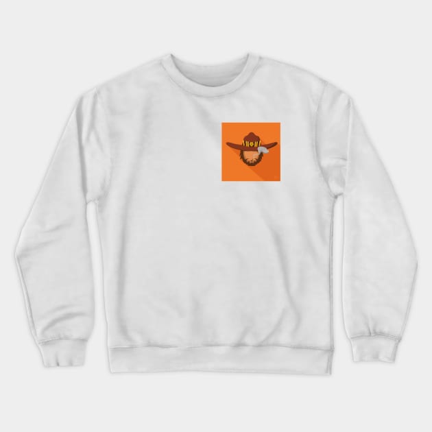 Mcree Orange Crewneck Sweatshirt by DesignDeBaz